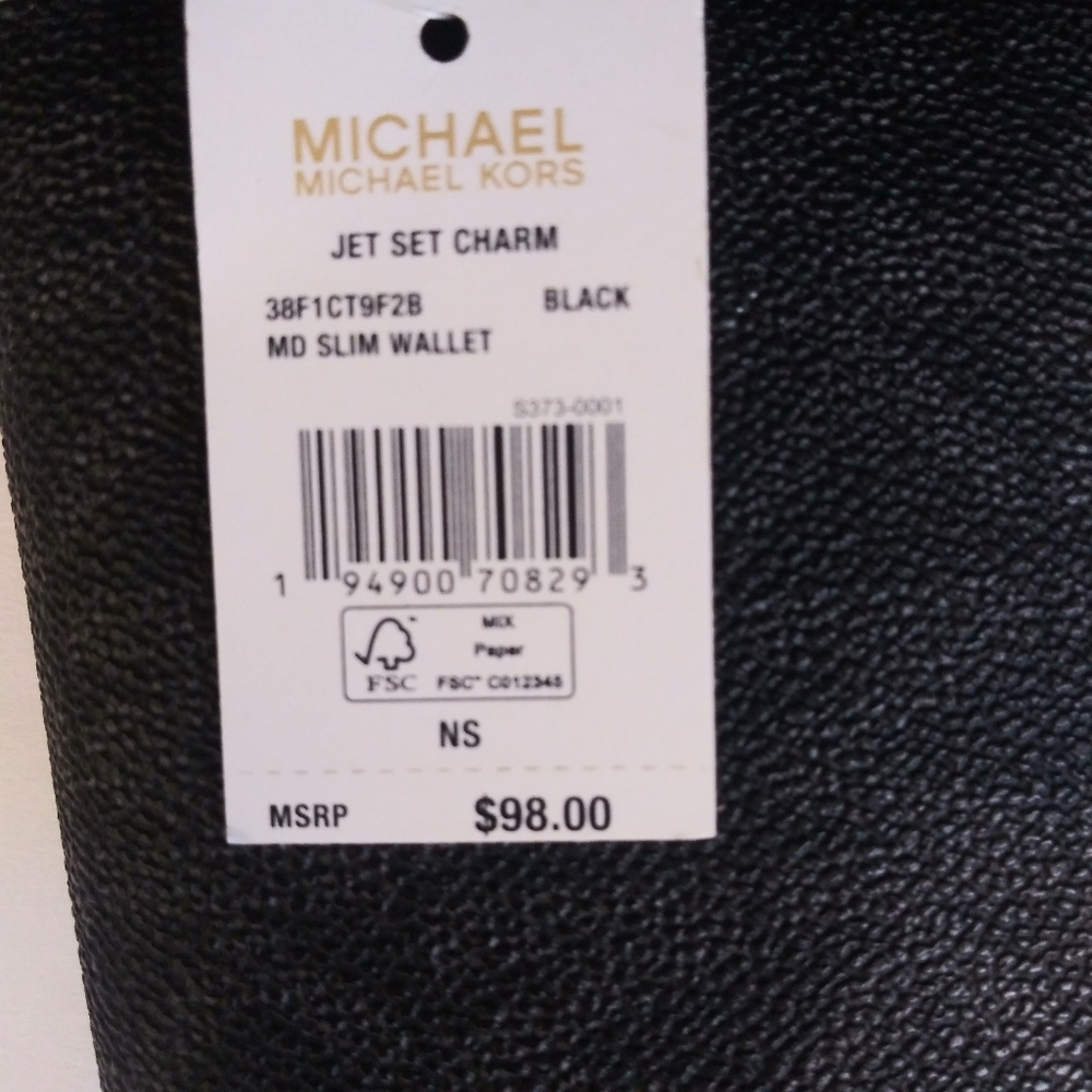 NWT MICHAEL KORS LEATHER JET SET CHARM MEDIUM SLIM - Picture 11 of 11